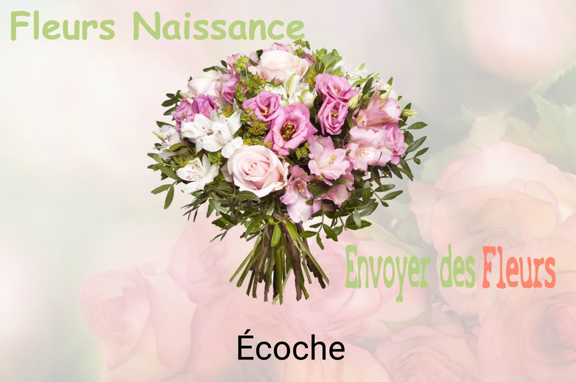 Bouquet de fleurs de naissance livré à Écoche